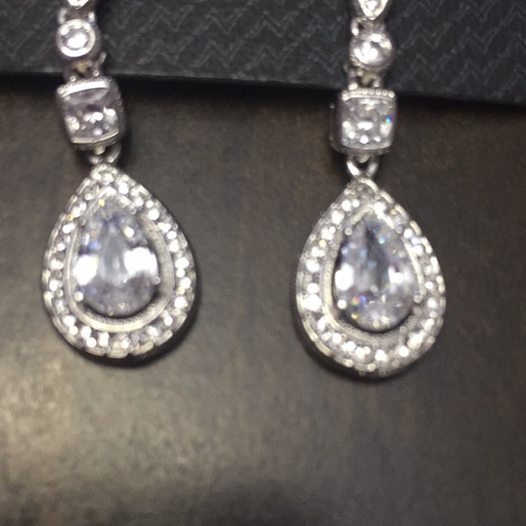 NADRI Rhodium-Plated Cubic Zirconia Earring - Picture 4 of 6